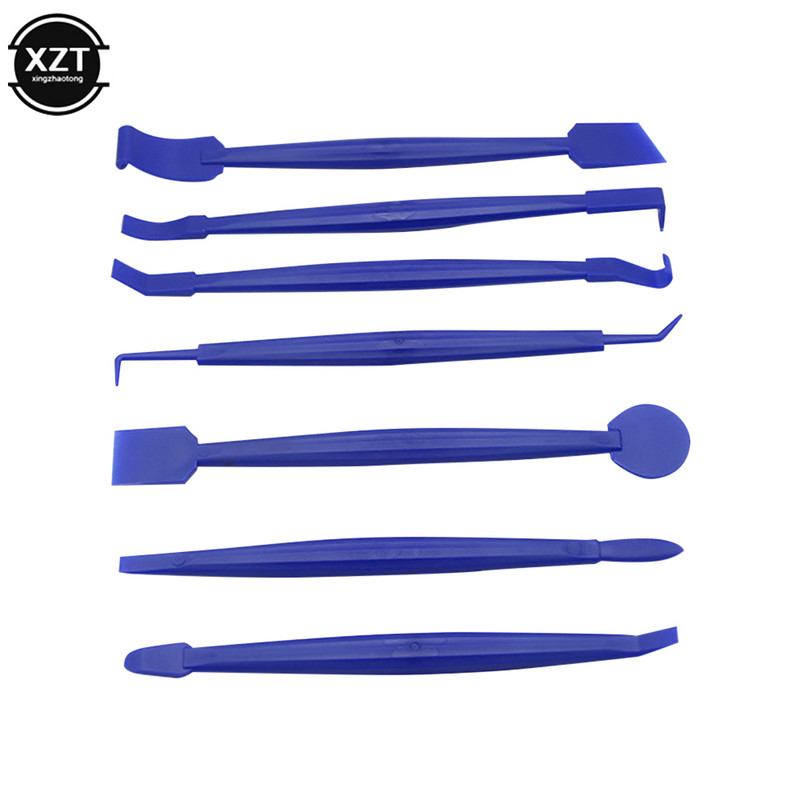 7kom/komplet Vinil za čišćenje prozora od ugljičnih vlakana, skidač leda za automobile, automatski strugač za automobil s alatom za brisanje od filca Omatanje folijom