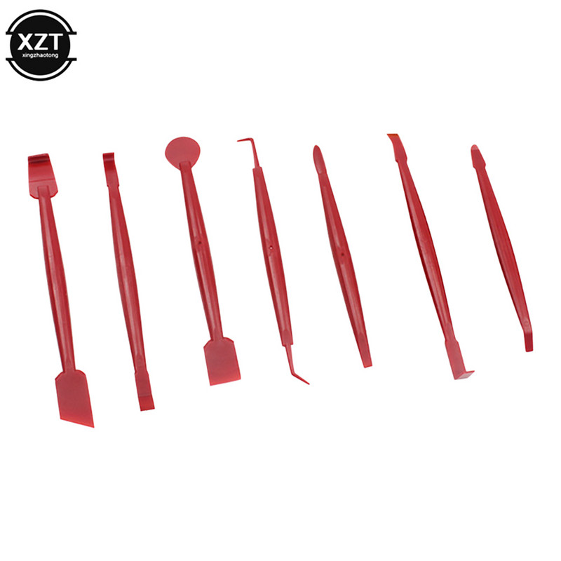 7kom/komplet Vinil za čišćenje prozora od ugljičnih vlakana, skidač leda za automobile, automatski strugač za automobil s alatom za brisanje od filca Omatanje folijom