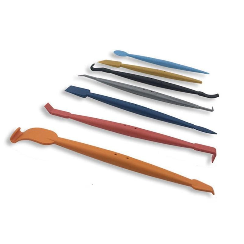 7 buc. Instrumente de ambalare din vinil Autocolante pentru mașină din fibră de carbon Film Instalare Stick Set racletă magnetică Instrumente pentru mașină Racletă Accesorii pentru mașină