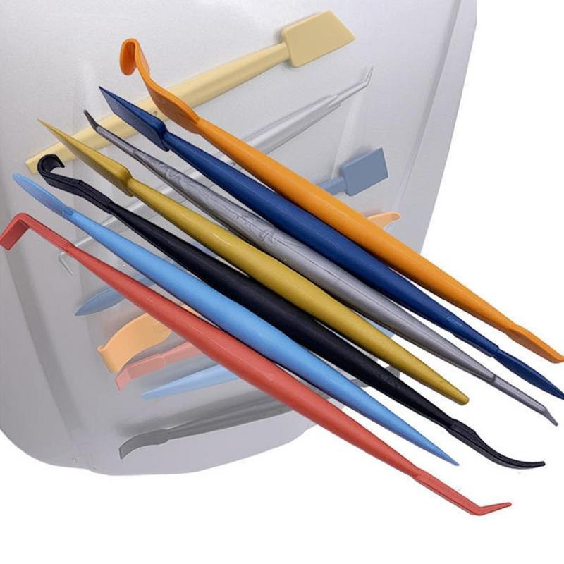 7 buc. Instrumente de ambalare din vinil Autocolante pentru mașină din fibră de carbon Film Instalare Stick Set racletă magnetică Instrumente pentru mașină Racletă Accesorii pentru mașină