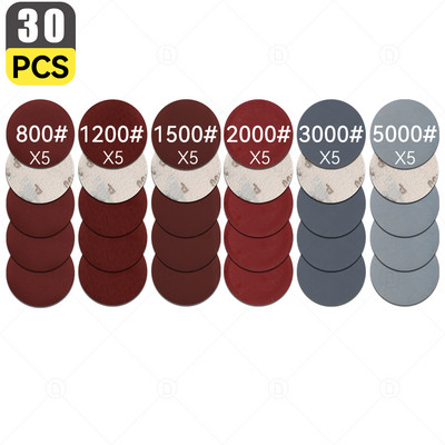 Cârlig și buclă de șmirghel pentru șlefuit orbital aleatoriu Foaie de hârtie șlefuită Disc pentru lustruire Set de burete pentru epilare cu ceară Tampon tampon Detaliere auto