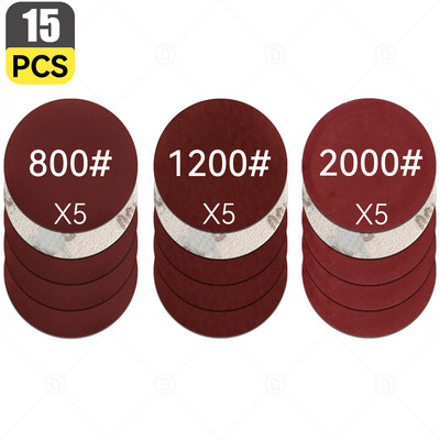 Cârlig și buclă de șmirghel pentru șlefuit orbital aleatoriu Foaie de hârtie șlefuită Disc pentru lustruire Set de burete pentru epilare cu ceară Tampon tampon Detaliere auto