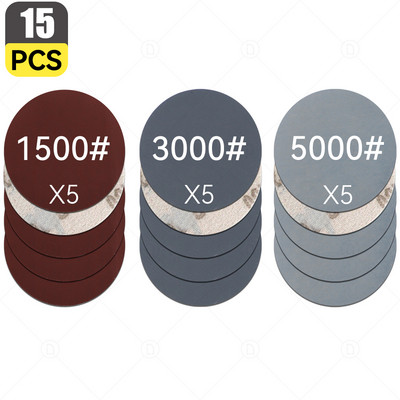 Cârlig și buclă de șmirghel pentru șlefuit orbital aleatoriu Foaie de hârtie șlefuită Disc pentru lustruire Set de burete pentru epilare cu ceară Tampon tampon Detaliere auto