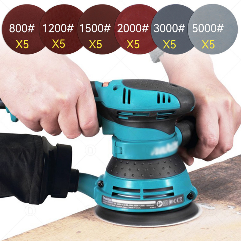 Cârlig și buclă de șmirghel pentru șlefuit orbital aleatoriu Foaie de hârtie șlefuită Disc pentru lustruire Set de burete pentru epilare cu ceară Tampon tampon Detaliere auto