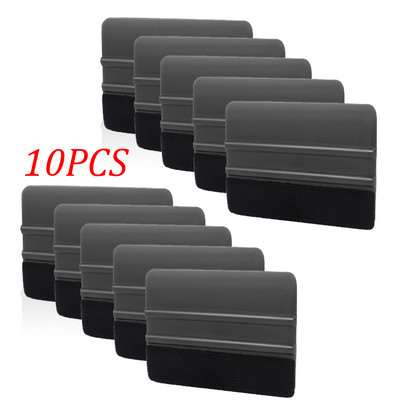 10 vnt Automobilių vinilo apvyniojimo grandiklis Veltinio krašto plėvelės pakavimo valytuvas Automobilio stiliaus tamsinimo įrankis langų stiklų valymui automobilių priedai