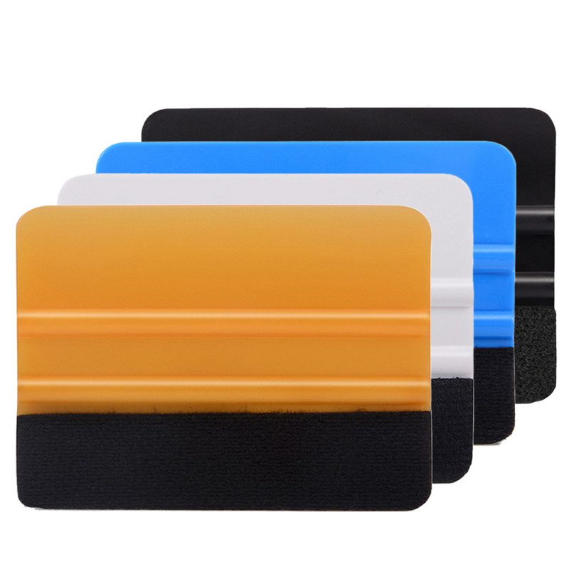 10 vnt Automobilių vinilo apvyniojimo grandiklis Veltinio krašto plėvelės pakavimo valytuvas Automobilio stiliaus tamsinimo įrankis langų stiklų valymui automobilių priedai