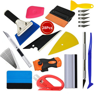 Kuumad süsinikkiust autotööriistad Vinüülkilega kleebiste ümbris Automaatne akende toonimine foolium Magnetpulk kaabits habemenuga kaabits