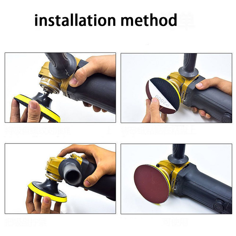 10 buc 5 inch 125 mm oxid de aluminiu șmirghel uscat Discuri de șlefuit Bucla cu cârlig pentru piatră rotundă disc roșu foi de nisip disc autoadeziv