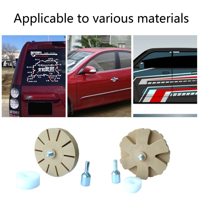 Kummist kustutuskumm rattapadja kleebiste eemaldaja autokleebiste jaoks Vinüülkleebised kiirpoleerimine F19A