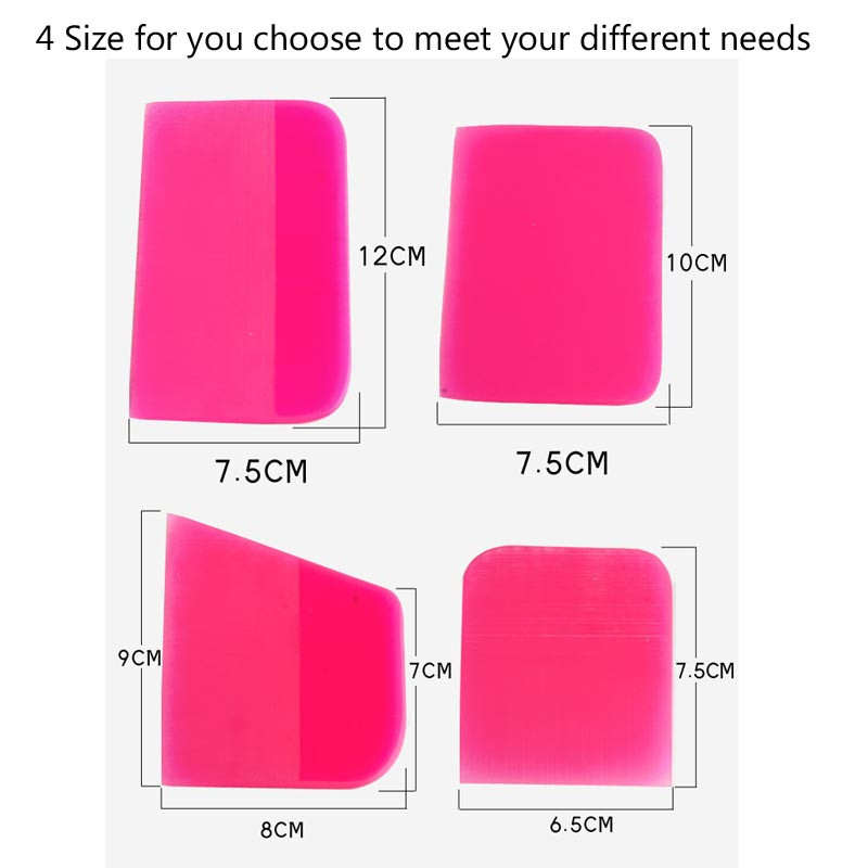 Racletă PPF pentru mașină Acoperire TPU anti-zgârieturi Film de racletă moale Spatulă de vinil Nuanțare ferestre Instrumente de ambalare Curățare a sticlei Ştergător de apă