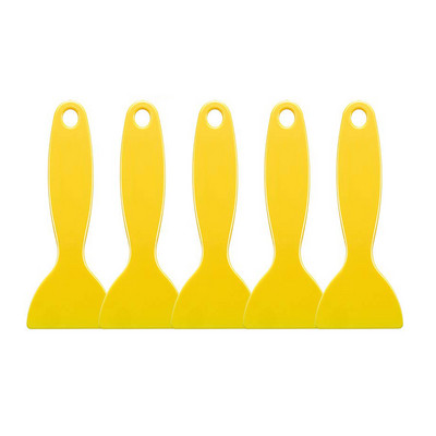 5/10 τεμ. Κίτρινο πλαστικό φύλλο αλουμινίου παραθύρου αυτοκινήτου Ξύστρα Πλάκα υαλοκαθαριστήρα Αυτοκόλλητο γυαλιού μάκτρο Εγκατάσταση DIY κόλλα Αφαίρεση εργαλείου χειρός