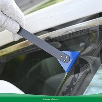 EHDIS 1/2 бр. Двустранна тонираща чистачка за автомобили с фолио за боядисване на прозорци Скрепер за почистване на предно стъкло Инструмент за детайлиране на филм от въглеродни влакна