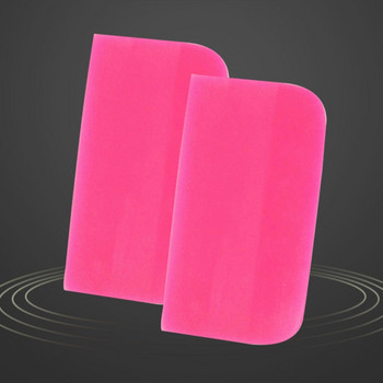 Pink Scraper Soft Rubber Squeegee Tint Tools Υαλοκαθαριστήρας νερού γυαλιού Εργαλείο styling αυτοκινήτου