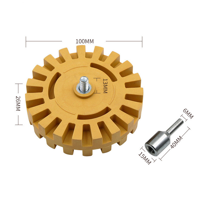 Automobilska gumica za brisanje kotača Gumeni disk Naljepnica za brisanje kotača Odstranjivač naljepnica za automobil Čistač boje Poliranje Pomoćni alat Pribor