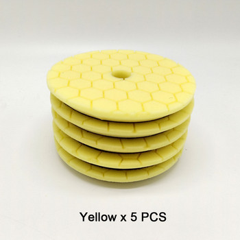 Polijsten Pad Kit Voor Auto Polijstmachine Pads 5 Pack Wassende Buffing Spons Foam Pad Hand Polijsten Tool Kit Buff Pad