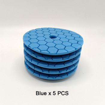 Polijsten Pad Kit Voor Auto Polijstmachine Pads 5 Pack Wassende Buffing Spons Foam Pad Hand Polijsten Tool Kit Buff Pad