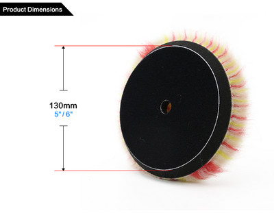 DETALURI 3/5 inch Tampă de lustruit pentru lustruire lână colorată Roată de lustruire automată Tampă de lustruit pentru mașină Disc de detaliere pentru îngrijirea mașinii