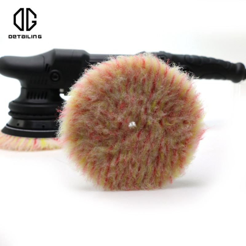DETALURI 3/5 inch Tampă de lustruit pentru lustruire lână colorată Roată de lustruire automată Tampă de lustruit pentru mașină Disc de detaliere pentru îngrijirea mașinii