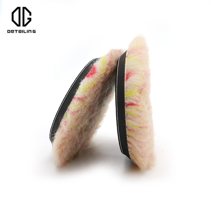 DETALURI 3/5 inch Tampă de lustruit pentru lustruire lână colorată Roată de lustruire automată Tampă de lustruit pentru mașină Disc de detaliere pentru îngrijirea mașinii