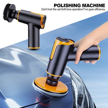 100W Car Buffer Polisher 1800rpm Ρυθμιζόμενη ταχύτητα Αυτόματο γυαλιστικό μηχάνημα Επαναφορτιζόμενη μπαταρία Ασύρματη στεγανοποίηση κερί