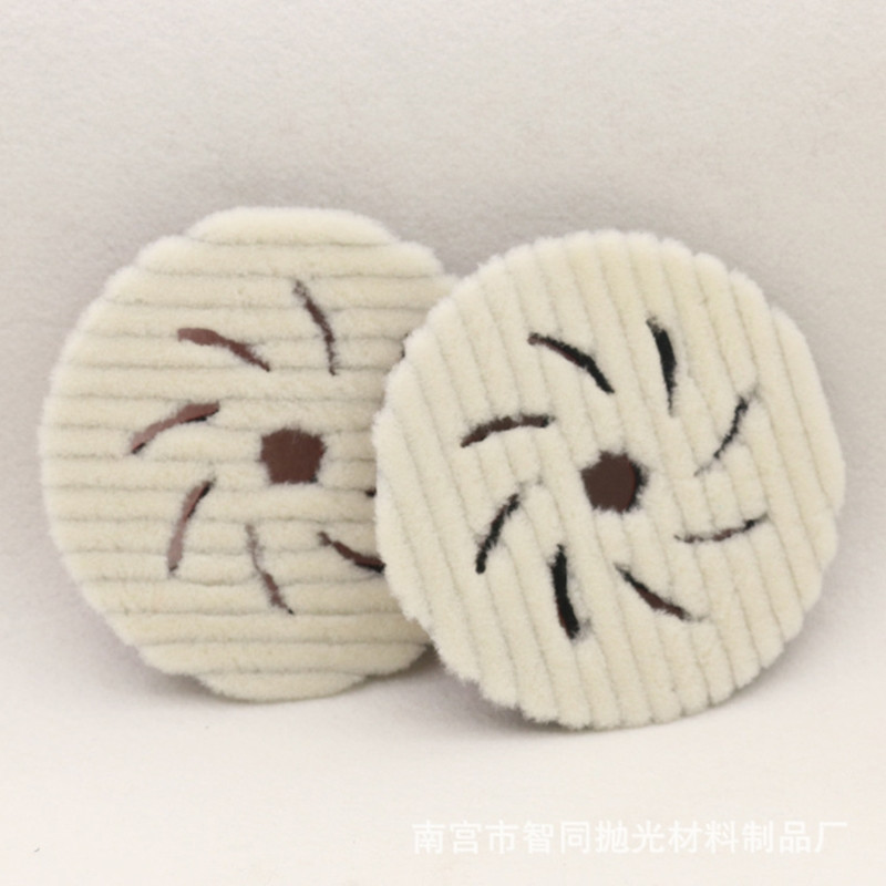 Disc tampon de lustruit pentru bărci, mașini și RV-uri Tampoane de lustruit din lână ușor de utilizat pentru zgârieturi adânci de coajă de portocală