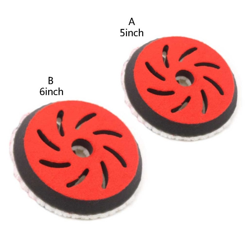 Disc tampon de lustruit pentru bărci, mașini și RV-uri Tampoane de lustruit din lână ușor de utilizat pentru zgârieturi adânci de coajă de portocală