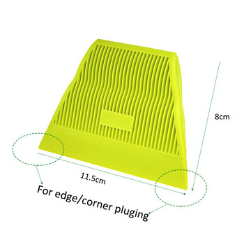 TOFAR Τραπεζοειδές μαλακό μάκτρο ξύστρα για βινυλικό κάλυμμα παραθύρου περιτυλίγματος αυτοκινήτου Εργαλεία τοποθέτησης αυτοκόλλητο από ανθρακονήματα Καθαρισμός