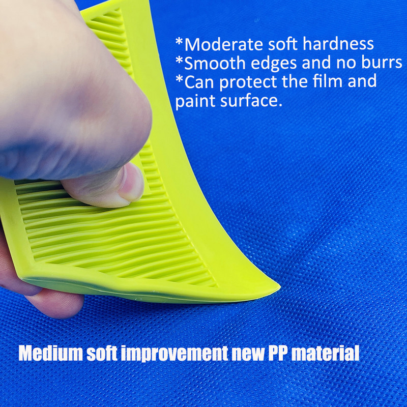 TOFAR Racletă moale trapezoidală pentru împachetare auto de vinil Film pentru ferestre Nuanțare Fibră de carbon Autocolant Instrumente de instalare Curățare