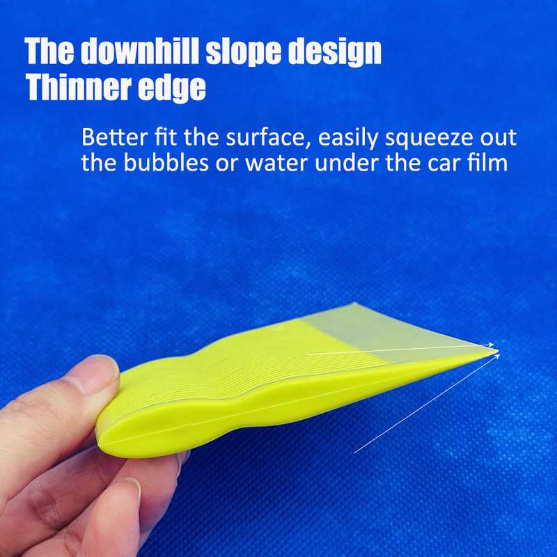 TOFAR Racletă moale trapezoidală pentru împachetare auto de vinil Film pentru ferestre Nuanțare Fibră de carbon Autocolant Instrumente de instalare Curățare