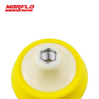 Marflo 5in PU пяна носеща плоча Бормашина Буфер 125mm Hook Loop M14 M16 Резба за полираща машина