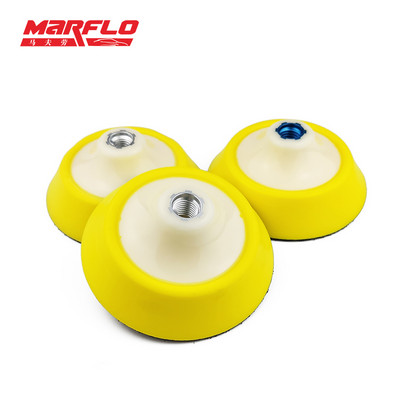 Marflo 5 hüvelykes PU hab hátlap fúrópuffer 125 mm-es horoghurok M14 M16 menet polírozógéphez