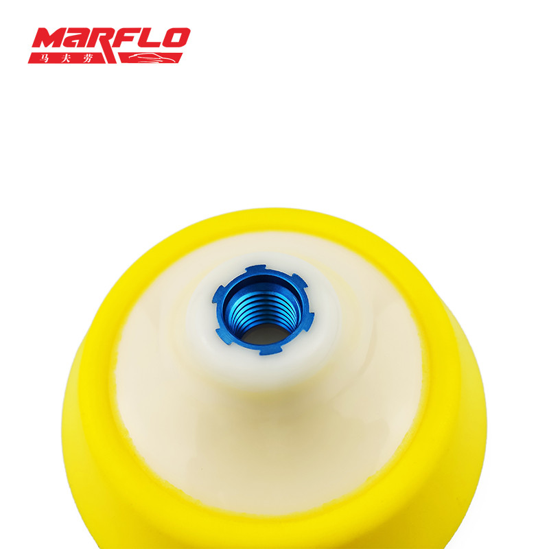 Marflo 5in PU spumă placa de suport pentru foraj tampon 125 mm buclă cu cârlig M14 M16 filet pentru mașină de lustruit