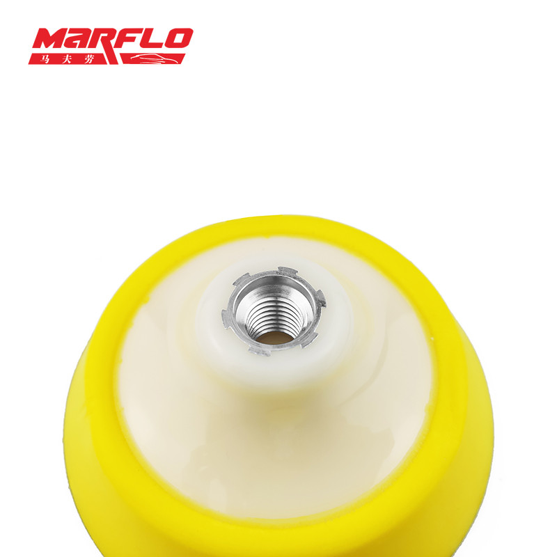 Marflo 5in PU spumă placa de suport pentru foraj tampon 125 mm buclă cu cârlig M14 M16 filet pentru mașină de lustruit
