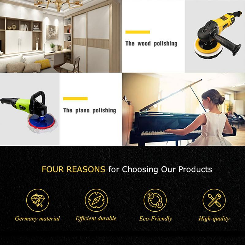 Minipoleerimislapp 5 tk villavildist ketta poleerimispatjade komplekt Lihvimiskettad koos tugipadjaga Käsnaratta autodetailid vahatamiseks