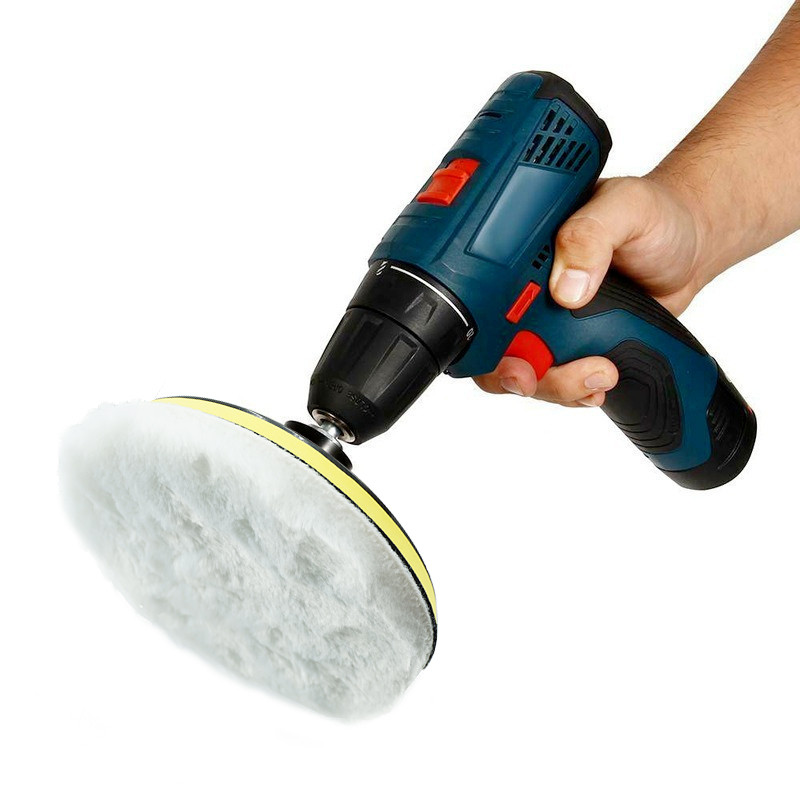 6 ΤΕΜ. 3/4/5/6/7 ιντσών Κιτ στίλβωσης Επιθέματα γυαλίσματος αυτοκινήτου Αποτρίχωση με κερί Δίσκος σφουγγάρι μαλλί τροχού Auto Paint Care Στιλβωτικά Pads Αυτοκίνητο Gadget