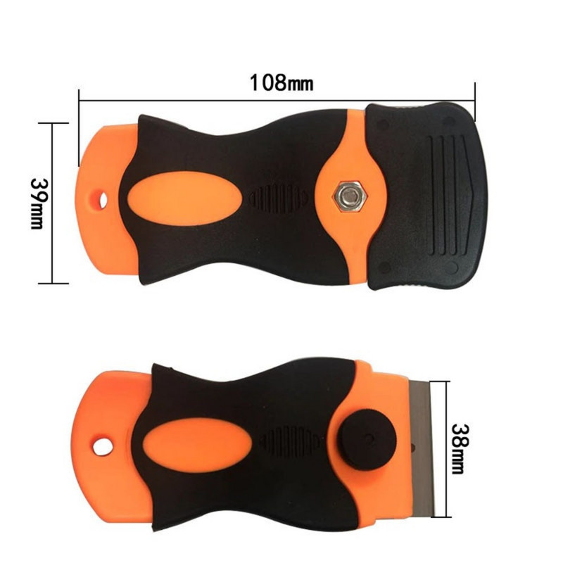 Adeziv pentru geamuri noi Dispozitiv de îndepărtare a racletei de curățare a geamurilor de mașină din sticlă ceramică Autocolant de film de viny pentru curățare Dispozitiv de curățare a racletei de ras