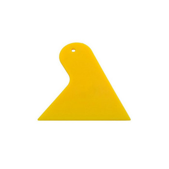 1 τεμ. Κίτρινο μάκτρο περιγράμματος για αυτοκίνητο μεμβράνη βινυλίου για χρωματισμό παραθύρου, ξύστρο κάρτας Εργαλείο τοποθέτησης αυτοκόλλητου φύλλου αυτοκόλλητων