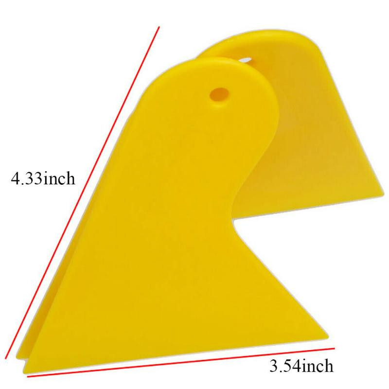 1 tk kollane kontuurikaabits auto vinüülkile akende toonimise tööriista kaardi kaabitsa jaoks kleebise kleebise fooliumi paigaldamise tööriist