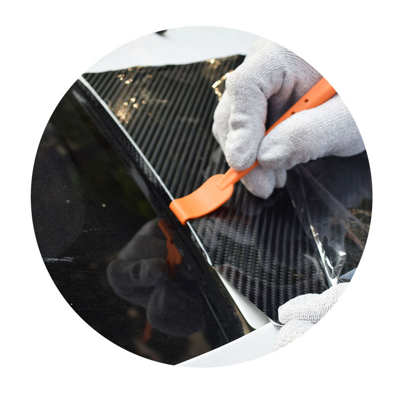 Film de vinil Kit de instrumente pentru mașină Autocolant din fibră de carbon Magnet de ambalare Racletă Nuanțare ferestre Decal Racletă de cauciuc Cuțit pentru hârtie T05