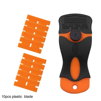 Dvostruki strugač s oštricom britve Alat za automatsko zatamnjivanje prozora Vinil s plastičnim čeličnim oštricama za uklanjanje naljepnica Naljepnice Naljepnice