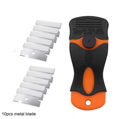 Dvostruki strugač s oštricom britve Alat za automatsko zatamnjivanje prozora Vinil s plastičnim čeličnim oštricama za uklanjanje naljepnica Naljepnice Naljepnice