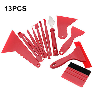 7/13 τεμ. Εργαλεία περιτυλίγματος μεμβράνης βινυλίου αυτοκινήτου Αυτοκόλλητο αυτοκινήτου κιτ ξύστρα μεμβράνης αυτοκινήτου Σετ ξύστρα με μάκτρα σετ μαχαιριών Αξεσουάρ πλαστικής χαλκομανίας