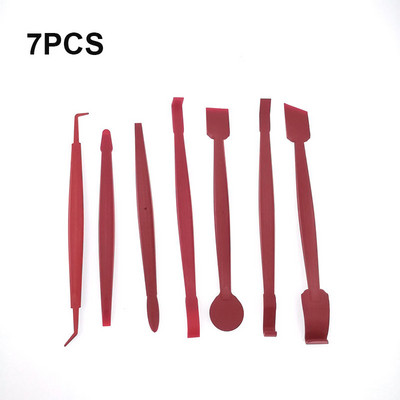 7/13 τεμ. Εργαλεία περιτυλίγματος μεμβράνης βινυλίου αυτοκινήτου Αυτοκόλλητο αυτοκινήτου κιτ ξύστρα μεμβράνης αυτοκινήτου Σετ ξύστρα με μάκτρα σετ μαχαιριών Αξεσουάρ πλαστικής χαλκομανίας