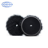 Tampă de lustruit din lână Volodymyr 6 sau 7 inchi, negru, cu cârlig și buclă de 5 inchi pentru lustruire, accesorii pentru lustruit tampon autoUnelte