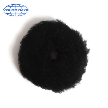 Volodymyr Wool Polish Pad 6 or 7 Inch Black with 5inch Hook and Loop for Polishing Car Buffer Polisher AccessoriesTools