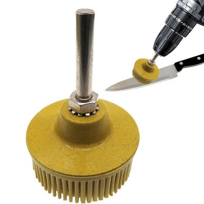 Roată de lustruit cu peri, set de discuri de lustruit puternice de 2 inci, accesorii pentru perie rotativă pentru curățarea mașinii, pentru feronerie, oțel, lemn, sticlă