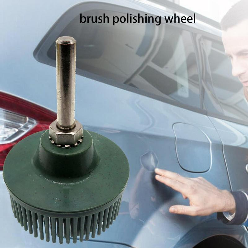 Roată de lustruit cu peri, set de discuri de lustruit puternice de 2 inci, accesorii pentru perie rotativă pentru curățarea mașinii, pentru feronerie, oțel, lemn, sticlă