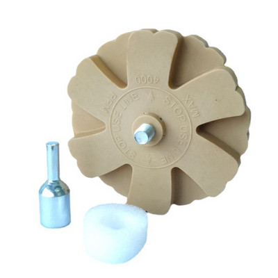 2022 Nou 8,8 cm roată de șters pentru mașină Adaptor neted pentru foraj electric Îndepărtarea vopselei Repararea vopselei Cauciuc eficient practic rapid Pinstripe