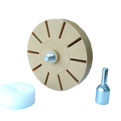 2022 Nou 8,8 cm roată de șters pentru mașină Adaptor neted pentru foraj electric Îndepărtarea vopselei Repararea vopselei Cauciuc eficient practic rapid Pinstripe