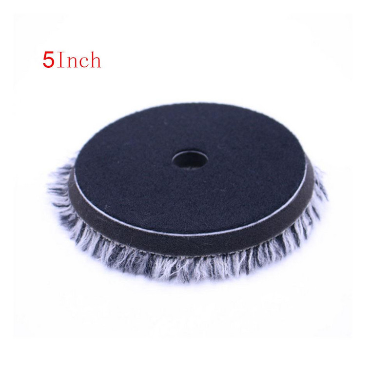 Auto villane poleerimislapp kriimustuste eemaldamise ketta värv poleerimine poleerimine vahatamine villapadjad 5/6`` auto poleerimisseadme vaha villapadjale
